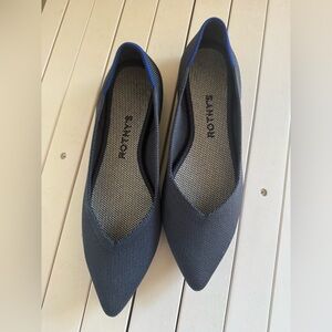 Rothy’s The Point Navy Blue Flats - Size 6.5